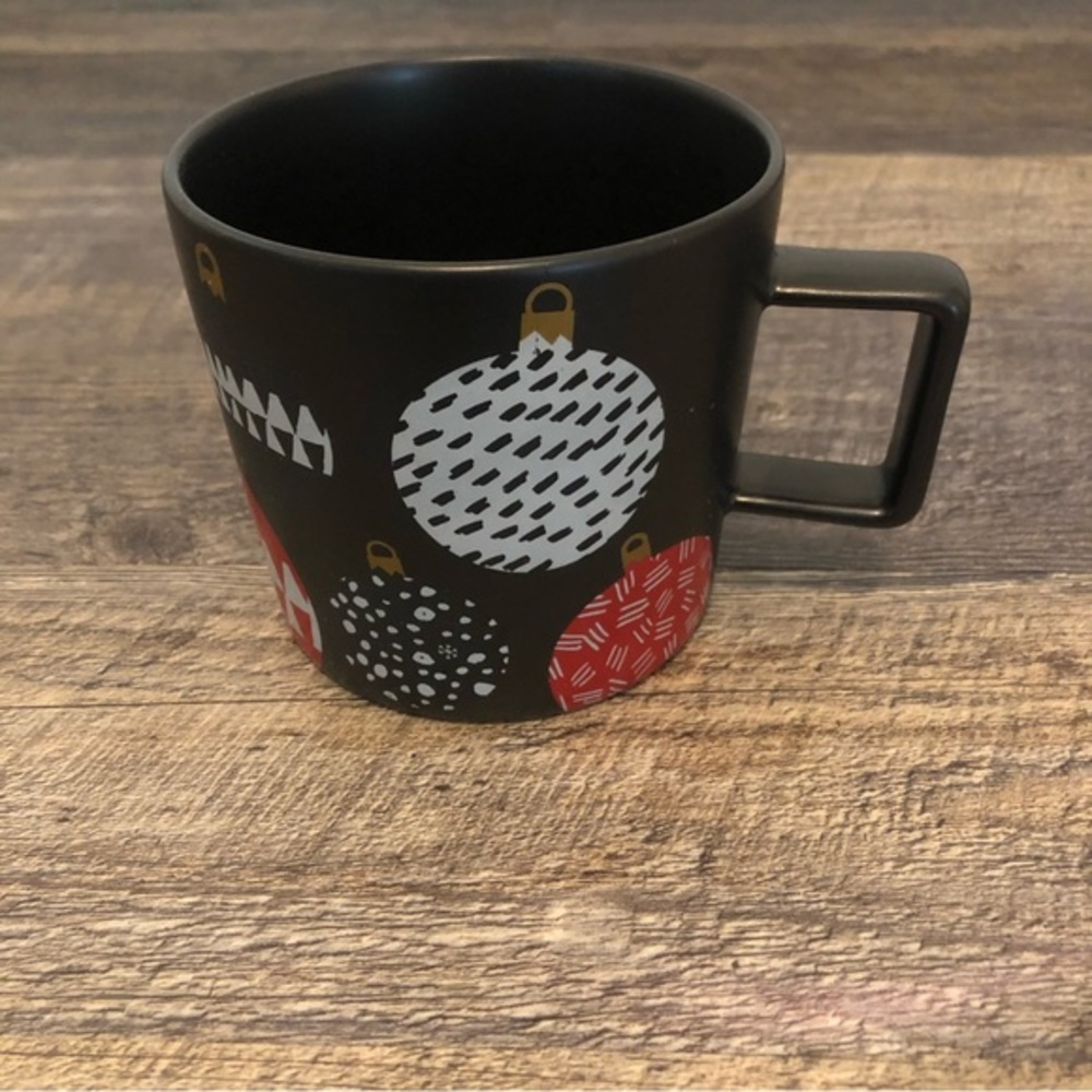 Starbucks Holiday Ornament Mug 14oz Black